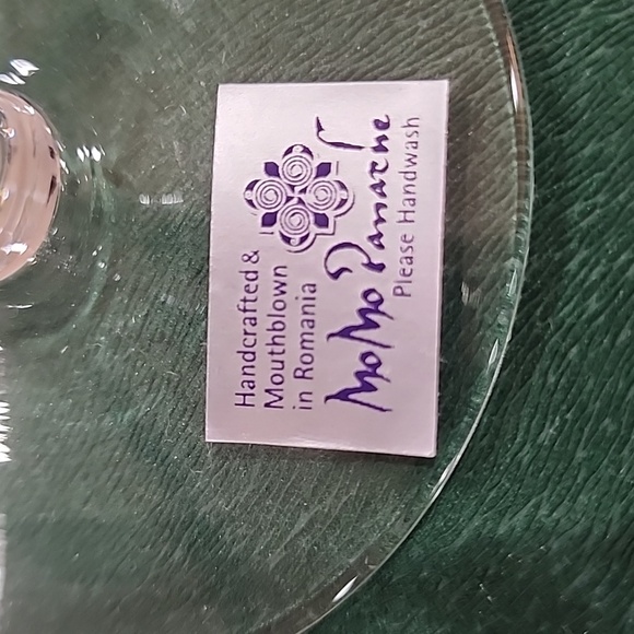 3 MoMo Panache Crystal Wine Glasses, Retired, Hand Painted - Picture 4 of 4